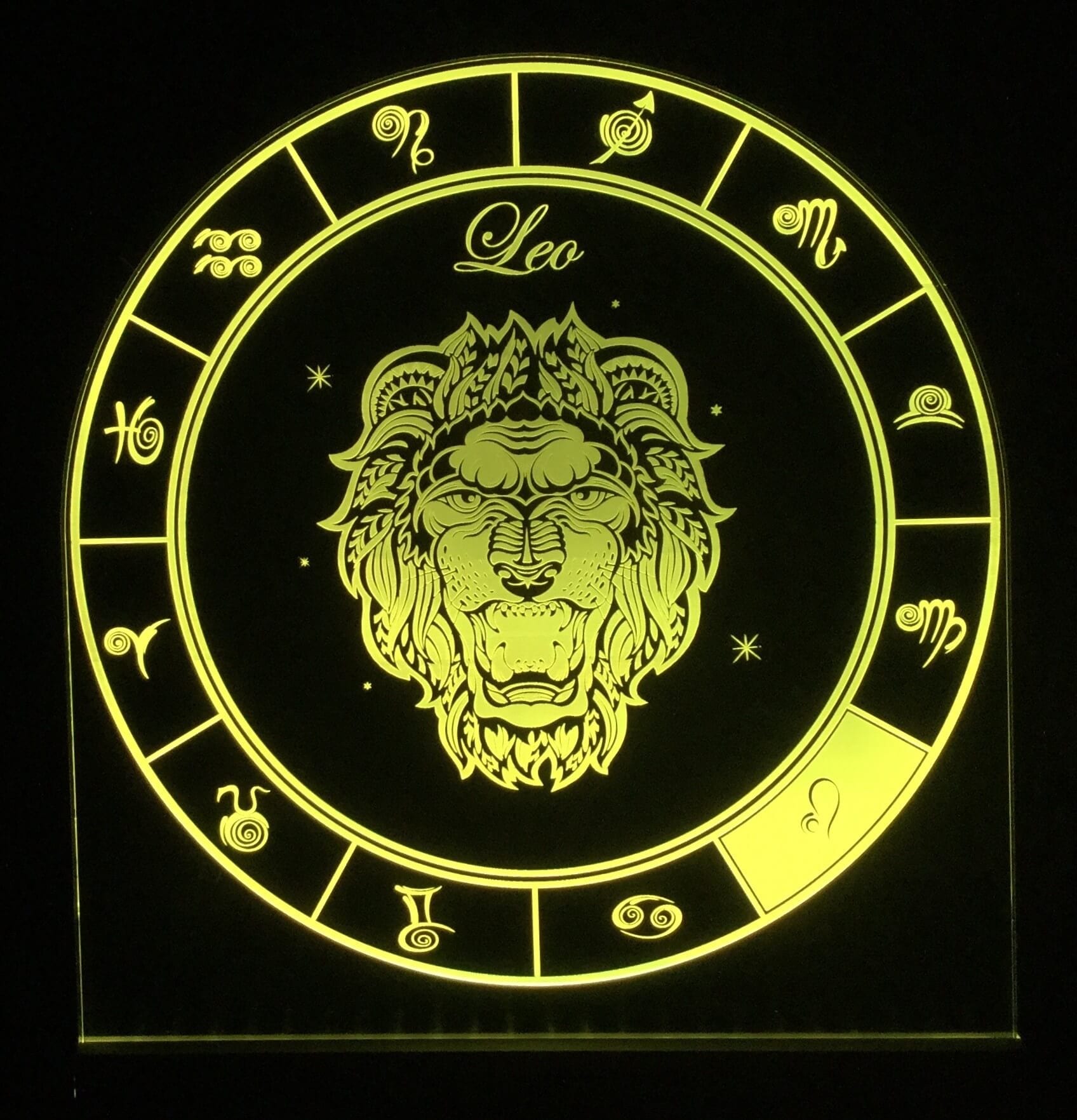 Leo Star Sign - JB Edgelit Signs | Custom LED Signs